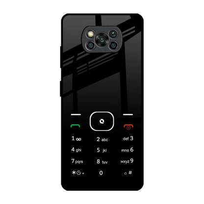 Classic Keypad Pattern Poco X3 Pro Glass Back Cover Online