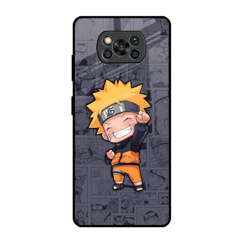 Orange Chubby Poco X3 Pro Glass Back Cover Online