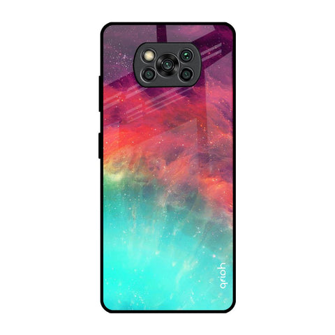 Colorful Aura Poco X3 Pro Glass Back Cover Online