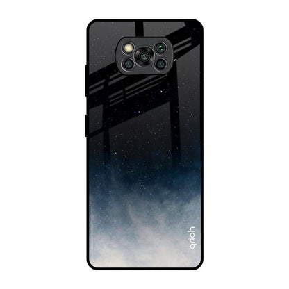 Black Aura Poco X3 Pro Glass Back Cover Online
