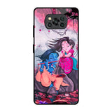 Radha Krishna Art Poco X3 Pro Glass Back Cover Online