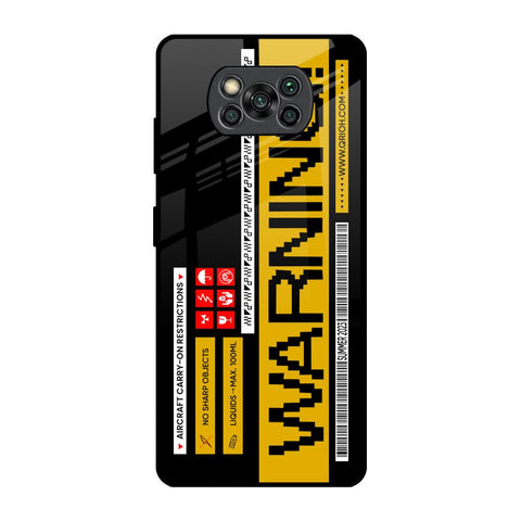 Aircraft Warning Poco X3 Pro Glass Back Cover Online