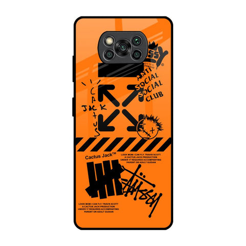 Anti Social Club Poco X3 Pro Glass Back Cover Online