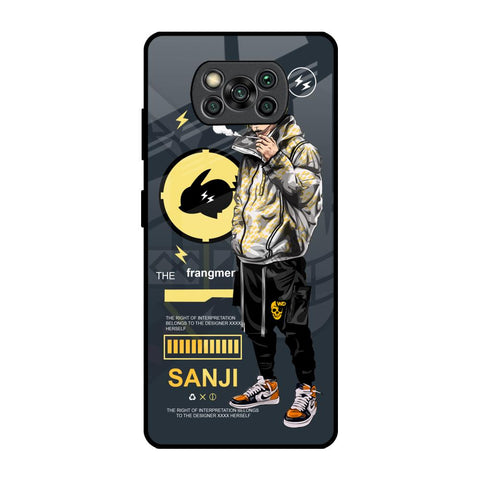 Cool Sanji Poco X3 Pro Glass Back Cover Online