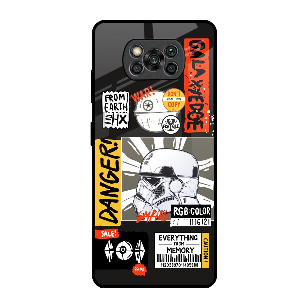 Galaxy Edge Poco X3 Pro Glass Back Cover Online