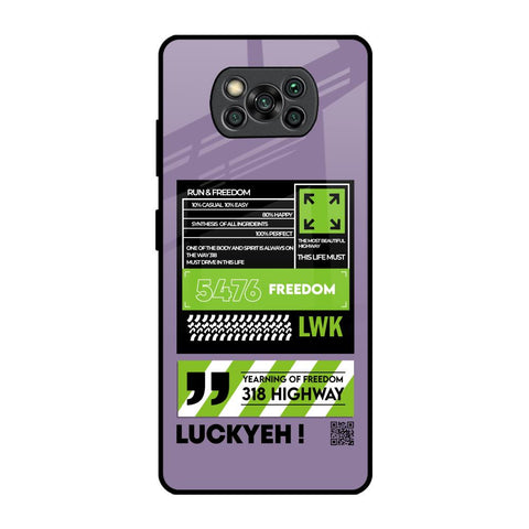 Run & Freedom Poco X3 Pro Glass Back Cover Online