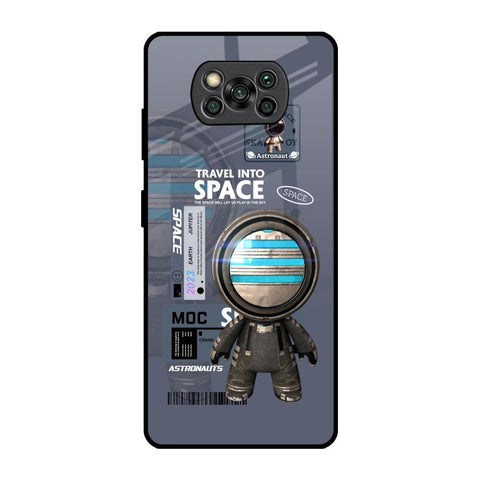Space Travel Poco X3 Pro Glass Back Cover Online