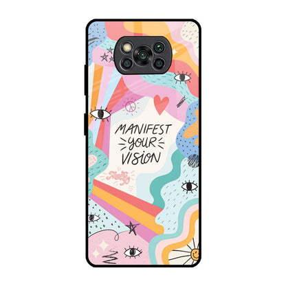 Vision Manifest Poco X3 Pro Glass Back Cover Online
