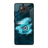 Power Of Trinetra Poco X3 Pro Glass Back Cover Online