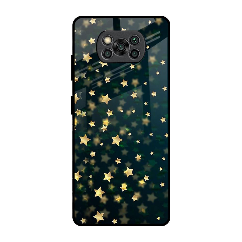 Dazzling Stars Poco X3 Pro Glass Back Cover Online