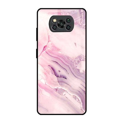 Diamond Pink Gradient Poco X3 Pro Glass Back Cover Online