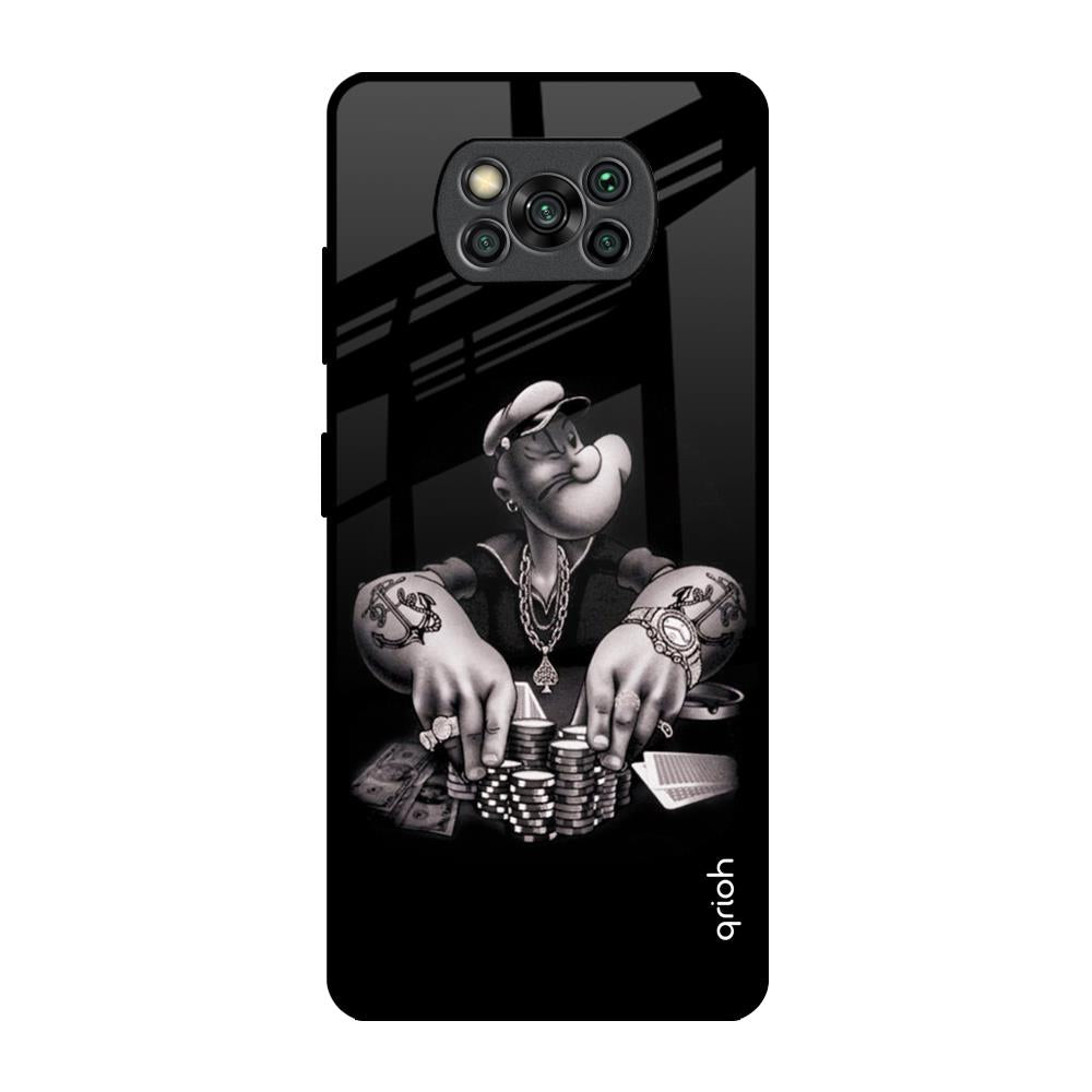 Gambling Problem Poco X3 Pro Glass Back Cover Online