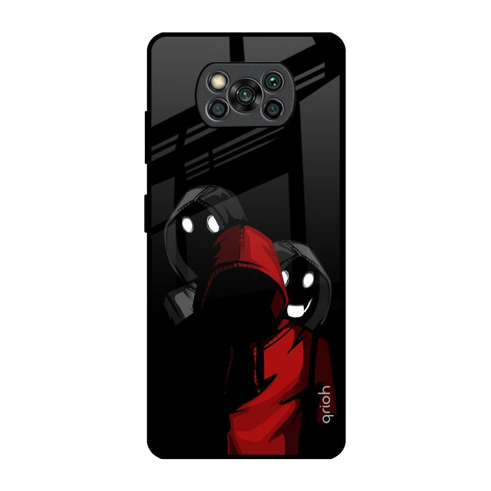 Shadow Character Poco X3 Pro Glass Back Cover Online