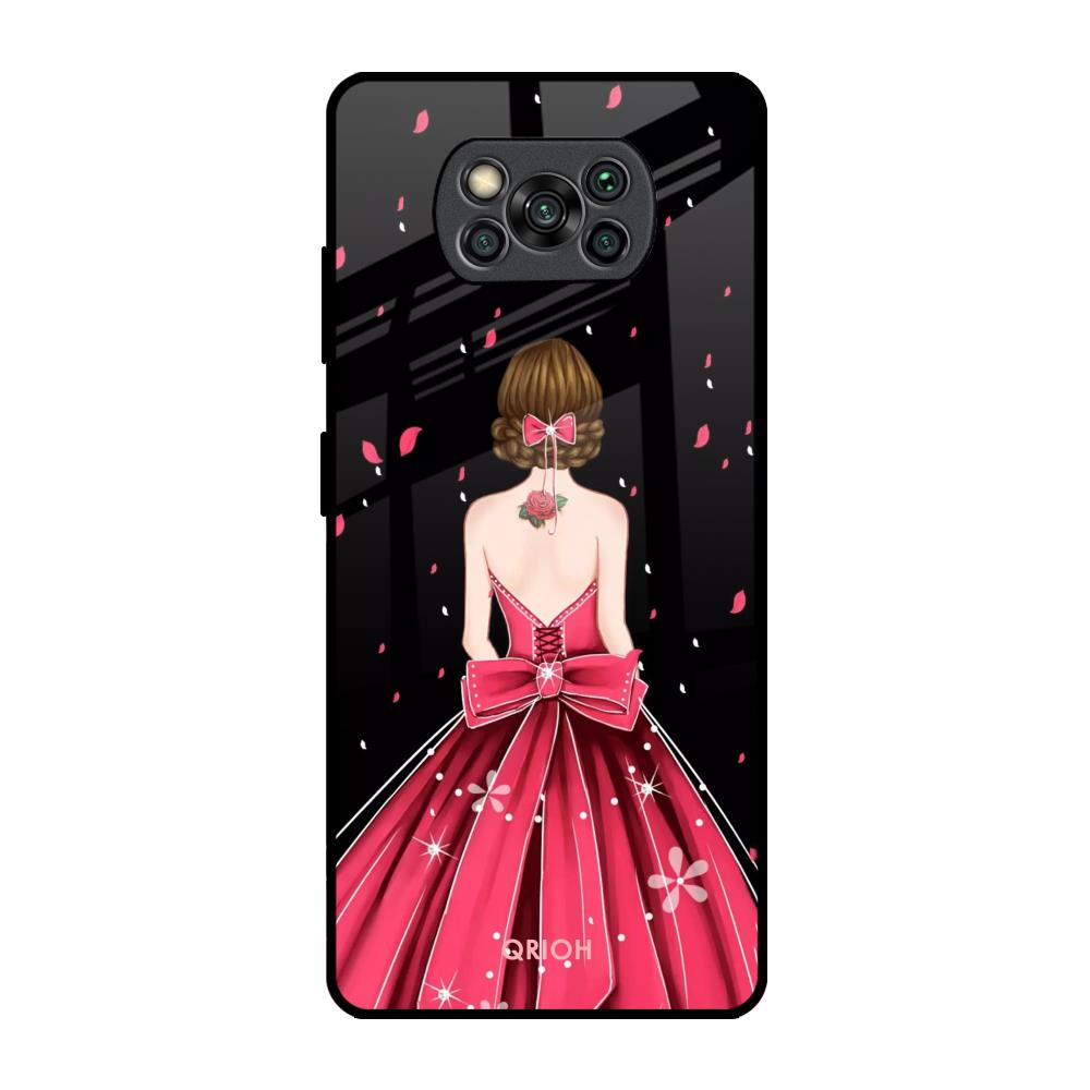 Fashion Princess Poco X3 Pro Glass Back Cover Online