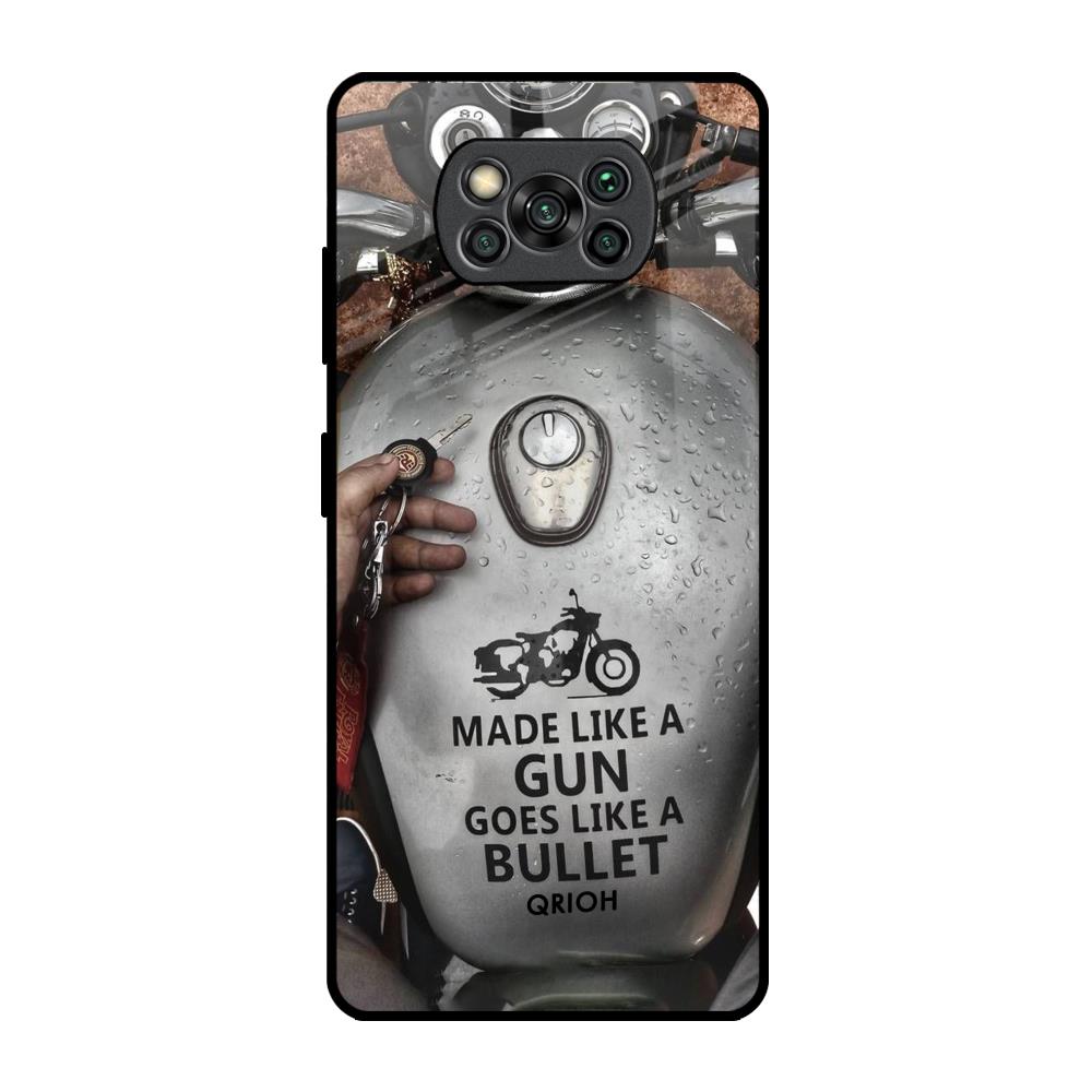 Royal Bike Poco X3 Pro Glass Back Cover Online