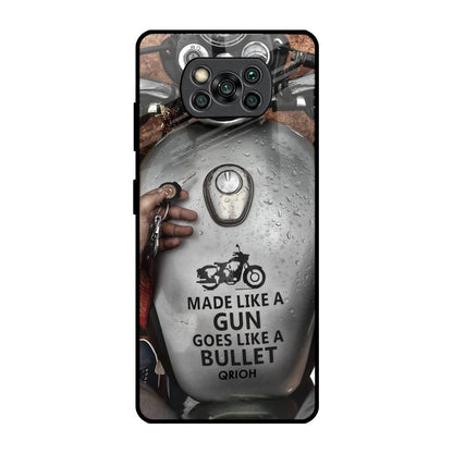 Royal Bike Poco X3 Pro Glass Back Cover Online