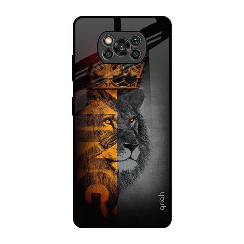 King Of Forest Poco X3 Pro Glass Back Cover Online