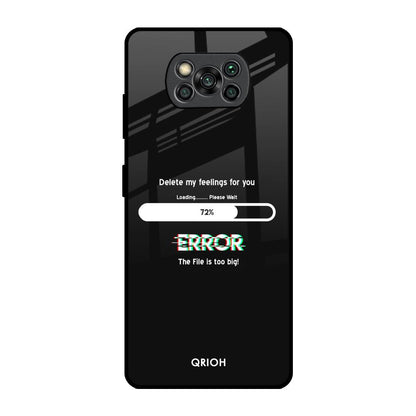 Error Poco X3 Pro Glass Back Cover Online