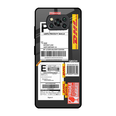 Cool Barcode Label Poco X3 Pro Glass Back Cover Online