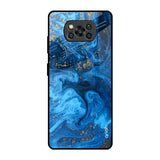 Gold Sprinkle Poco X3 Pro Glass Back Cover Online