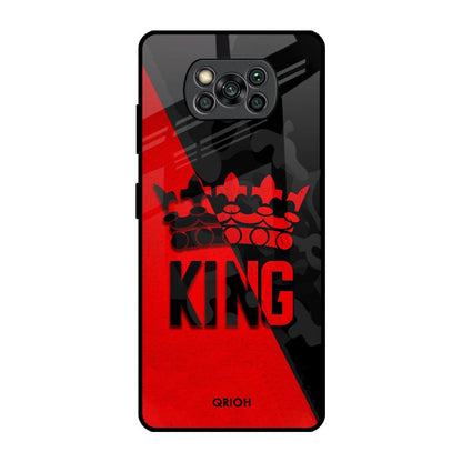 I Am A King Poco X3 Pro Glass Back Cover Online