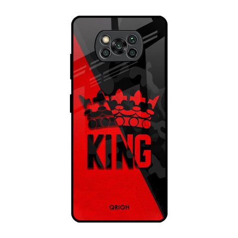 I Am A King Poco X3 Pro Glass Back Cover Online