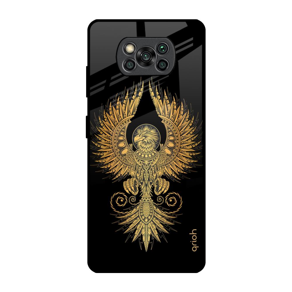 Mythical Phoenix Art Poco X3 Pro Glass Back Cover Online