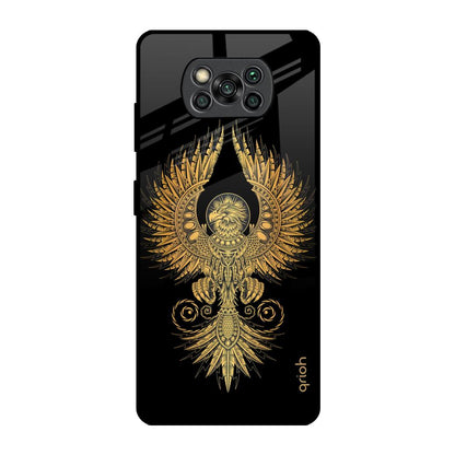 Mythical Phoenix Art Poco X3 Pro Glass Back Cover Online