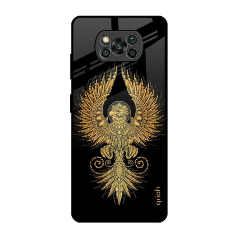 Mythical Phoenix Art Poco X3 Pro Glass Back Cover Online