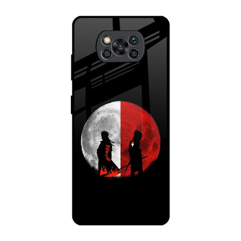 Anime Red Moon Poco X3 Pro Glass Back Cover Online