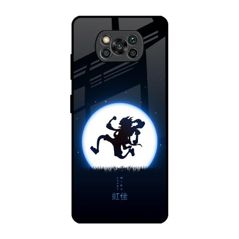 Luffy Nika Poco X3 Pro Glass Back Cover Online