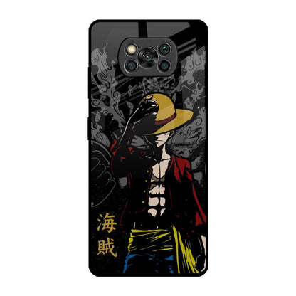 Dark Luffy Poco X3 Pro Glass Back Cover Online