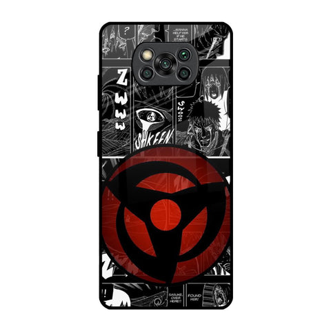 Sharingan Poco X3 Pro Glass Back Cover Online