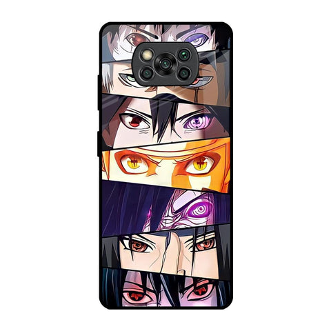 Anime Eyes Poco X3 Pro Glass Back Cover Online