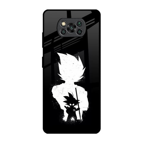 Monochrome Goku Poco X3 Pro Glass Back Cover Online