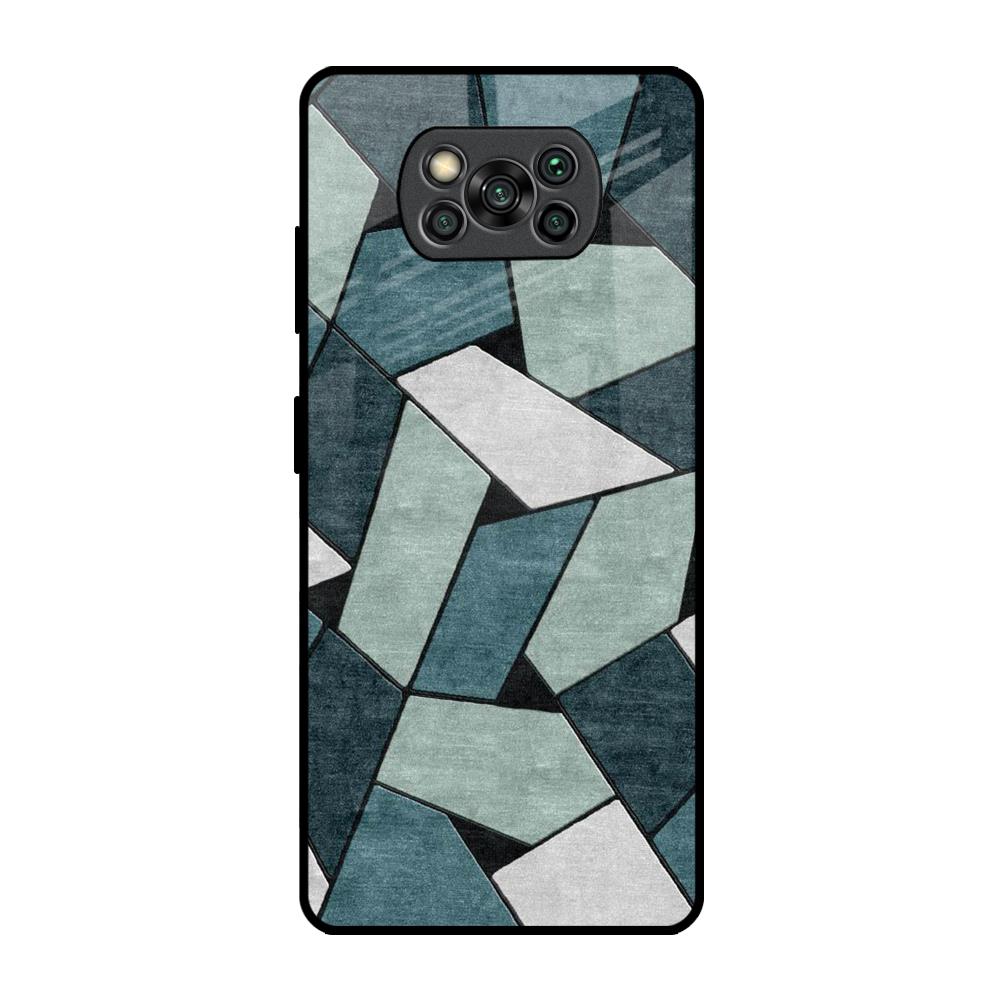 Abstact Tiles Poco X3 Pro Glass Back Cover Online
