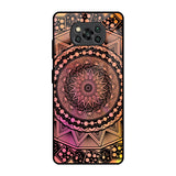 Floral Mandala Poco X3 Pro Glass Back Cover Online