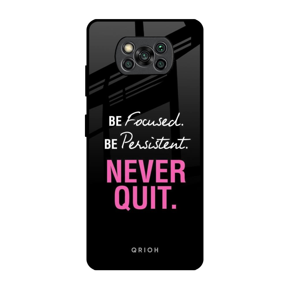 Be Focused Poco X3 Pro Glass Back Cover Online