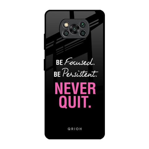 Be Focused Poco X3 Pro Glass Back Cover Online