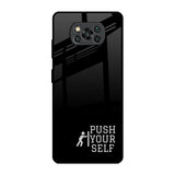 Push Your Self Poco X3 Pro Glass Back Cover Online