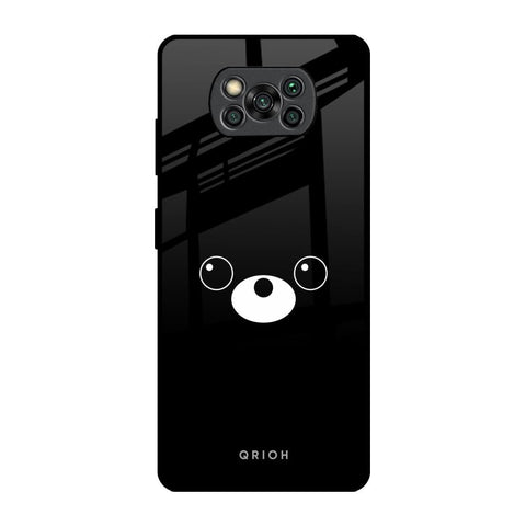 Cute Bear Poco X3 Pro Glass Back Cover Online