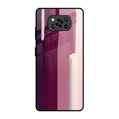 Brush Stroke Art Poco X3 Pro Glass Back Cover Online