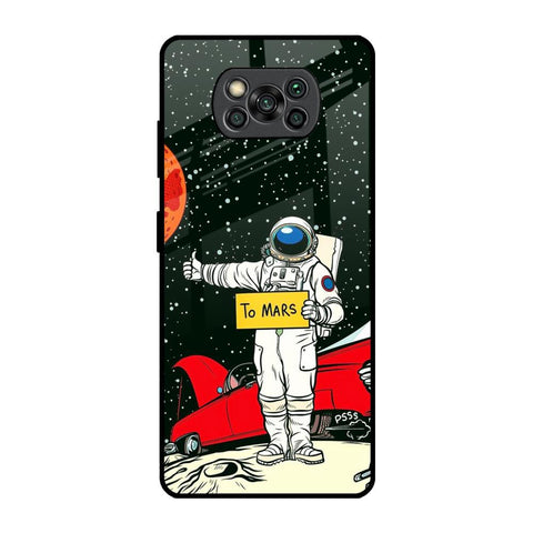 Astronaut on Mars Poco X3 Pro Glass Back Cover Online
