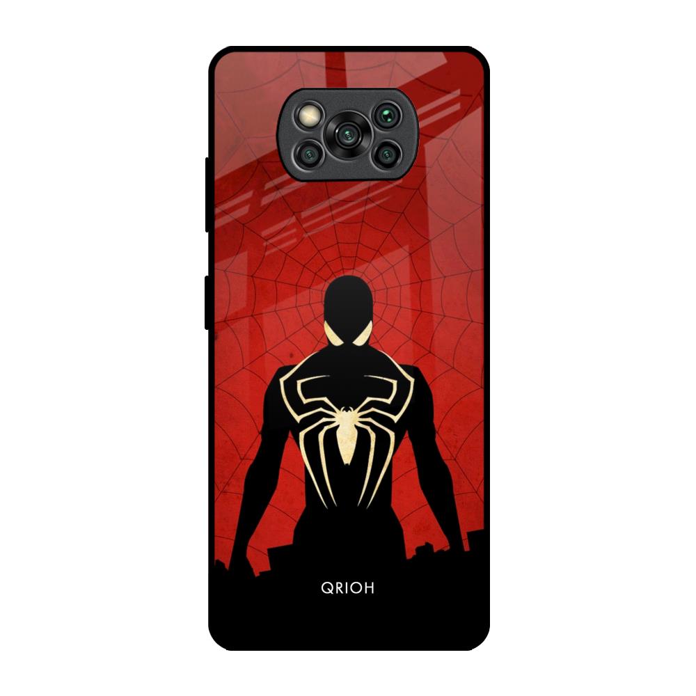 Mighty Superhero Poco X3 Pro Glass Back Cover Online