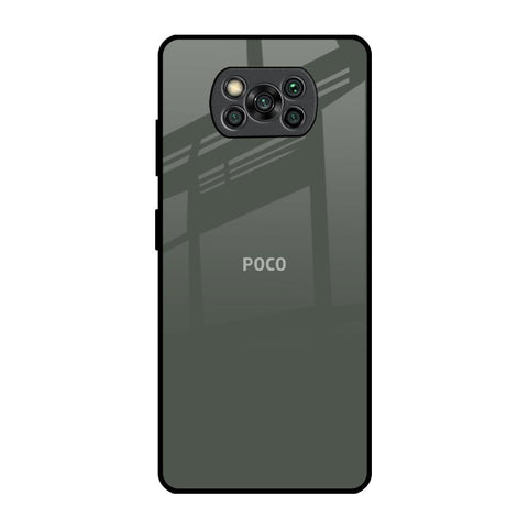 Charcoal Poco X3 Pro Glass Back Cover Online