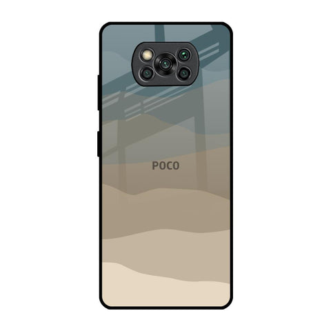 Abstract Mountain Pattern Poco X3 Pro Glass Back Cover Online