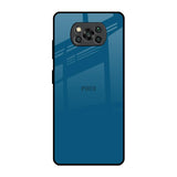 Cobalt Blue Poco X3 Pro Glass Back Cover Online