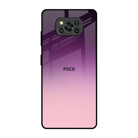 Purple Gradient Poco X3 Pro Glass Back Cover Online