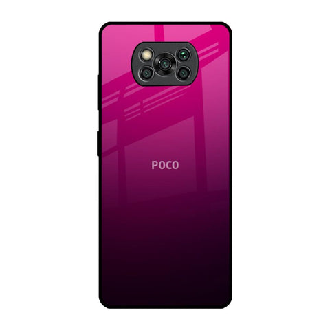 Purple Ombre Pattern Poco X3 Pro Glass Back Cover Online