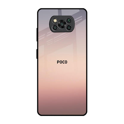 Golden Mauve Poco X3 Pro Glass Back Cover Online